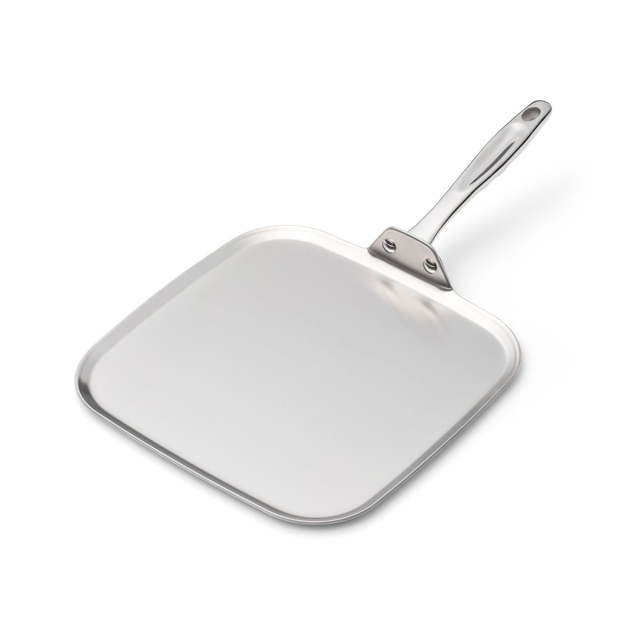 Square stainless steel griddle from the 5-piece Breakfast Cookware Set