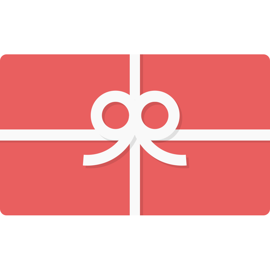 Red gift card with a bow, representing 360cookwares gift cards